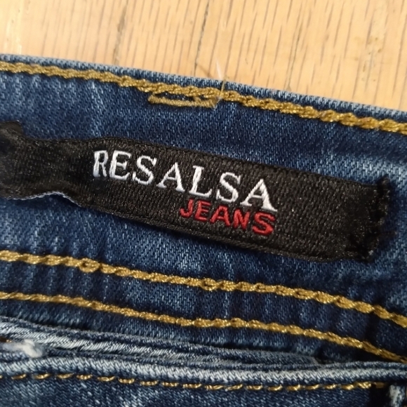 Resalsa Jeans blue denim lightly distressed jeans - Picture 10 of 10